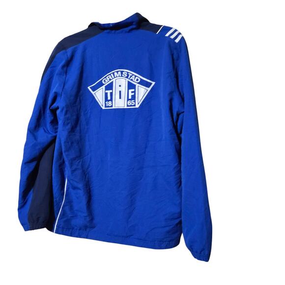 Vintage Adidas‎ Grimstad TIF Track Jacket Blue X1 Athletic Sports Zip 90s Y2k - Picture 3 of 8